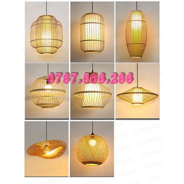 Đèn lồng mây tre đan giá xưởng tư vấn zalooo 0787566286