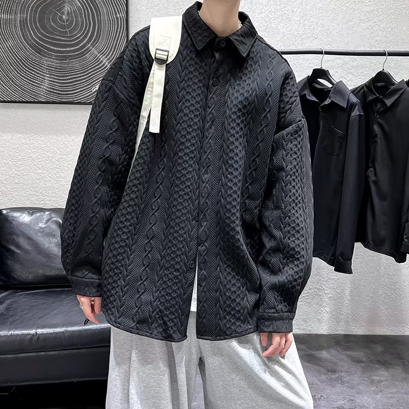Áo Sơ Mi Tay Dài Dáng Rộng Thiết Kế Đơn Giản Thời Trang Chất Lượng Cao áo thun unisex đồ đôi phong cách Hàn Quốc áo sơ mi trắng