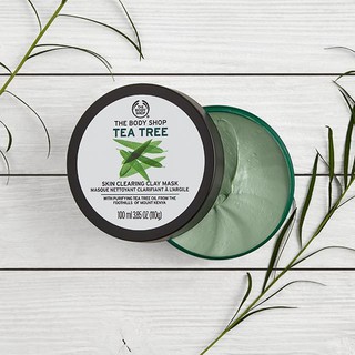 Mặt Nạ Dành Cho Da Mụn Chiết Xuất Tràm Trà The Body Shop Tea Tree Skin Clearing Clay Mask 100ml
