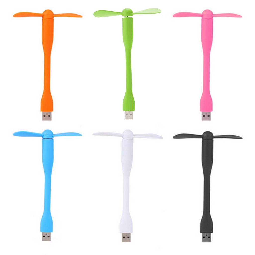 Quạt mini có ổ cắm USB thanh dài dễ uốn thiết kế 2 trong 1