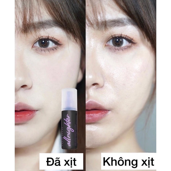 Xịt khoá make up 𝗨𝗿𝗯𝗮𝗻 𝗗𝗲𝗰𝗮𝘆 𝗔𝗹𝗹 𝗡𝗶𝗴𝗵𝘁𝗲𝗿 𝗠𝗮𝗸𝗲𝘂𝗽 𝗦𝗲𝘁𝘁𝗶𝗻𝗴 𝗦𝗽𝗿𝗮𝘆 full size 118ml