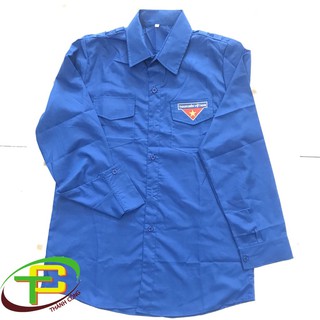 [ĐOÀN-TD] Áo sơ mi Đoàn Thanh Niên tay dài (LOGO THÊU) | Nhạc Cụ Yamaha