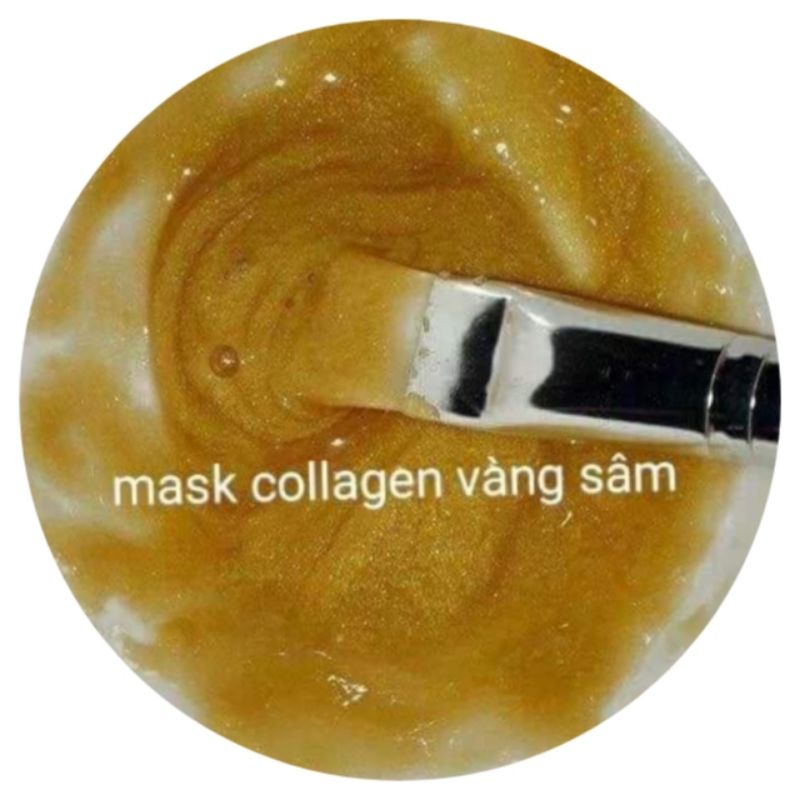 Mặt nạ collagen vàng sâm 24 handmade 100g dưỡng trắng da mờ nám