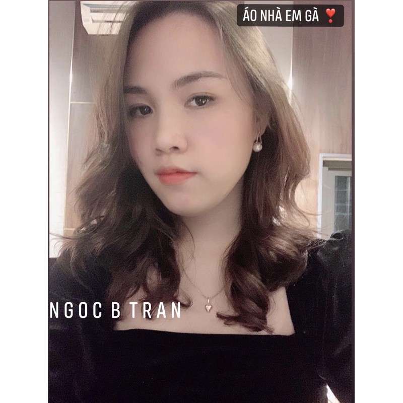 [ẢNH THẬT]ÁO NHUNG CỔ VUÔNG QC