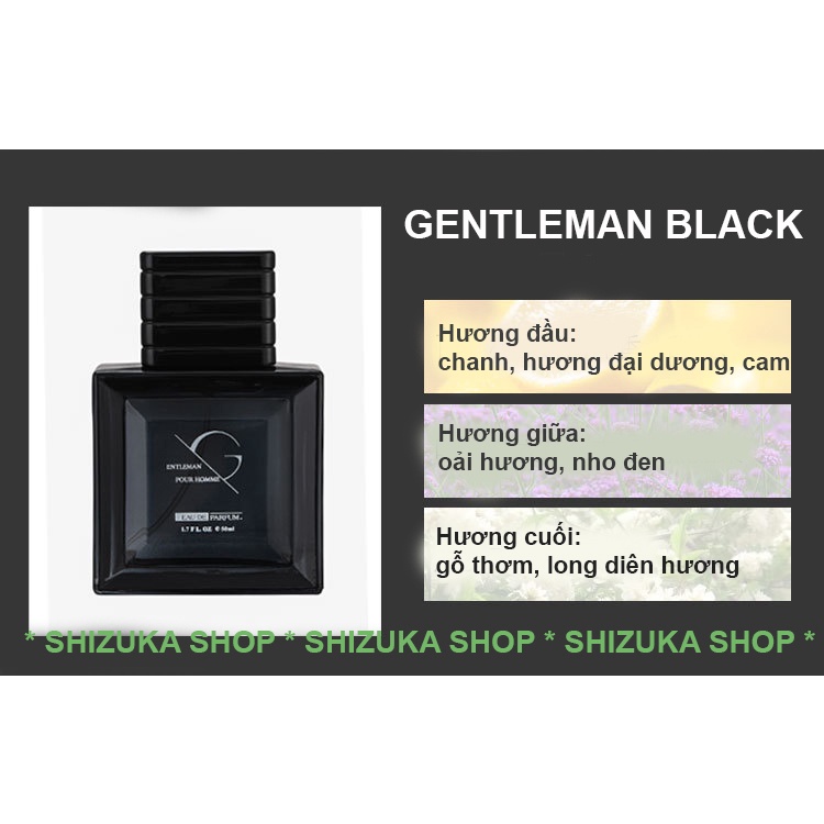 [Chính Hãng] Nước Hoa Nam Cologne Chính Hãng Thơm Lâu Lôi Cuốn Mạnh Mẽ Nam Tính 50ml