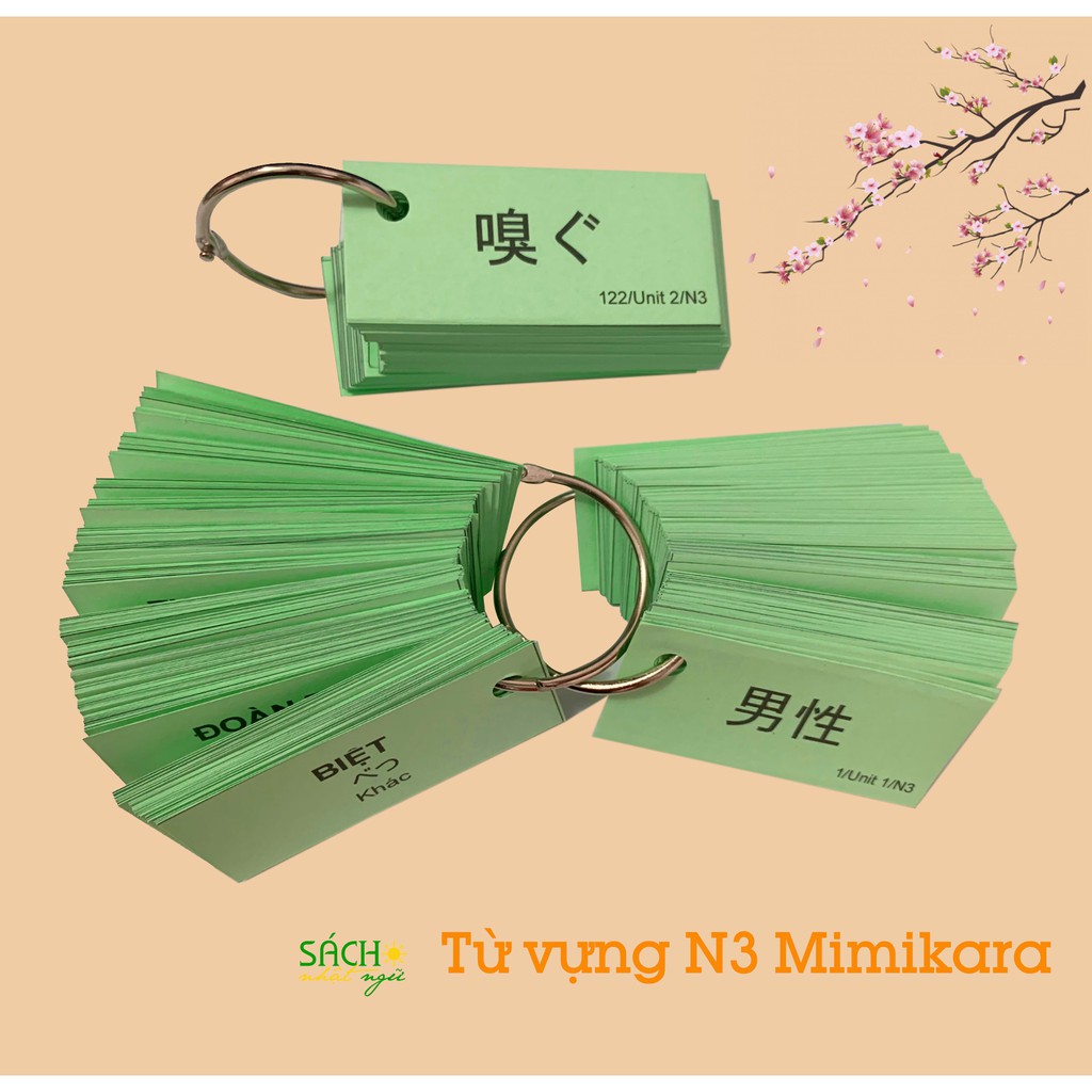 Flashcard từ vựng Mimikara N3