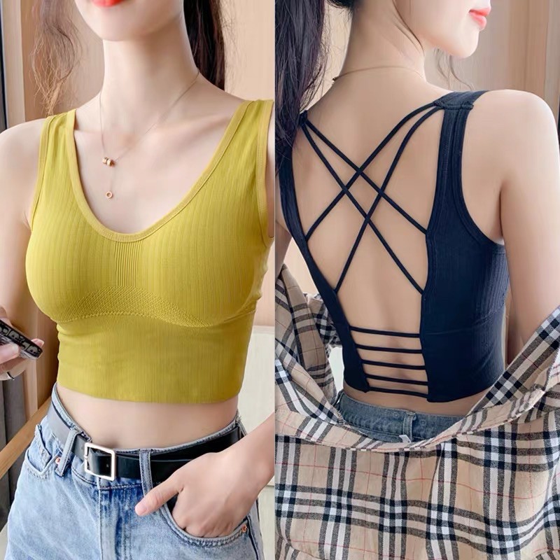 Áo bra gym yoga bra lưng đan hot nhất chất siêu đẹp H074 - HD365