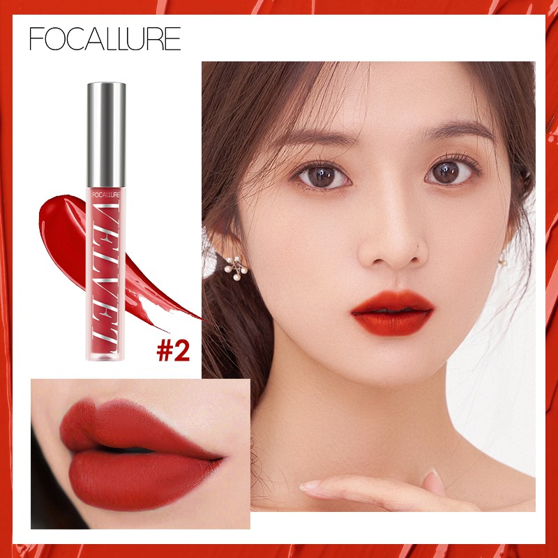 Son kem FOCALLURE hiệu ứng bóng mượt nhung mịn gồm 10 màu tùy chọn 27g | BigBuy360 - bigbuy360.vn