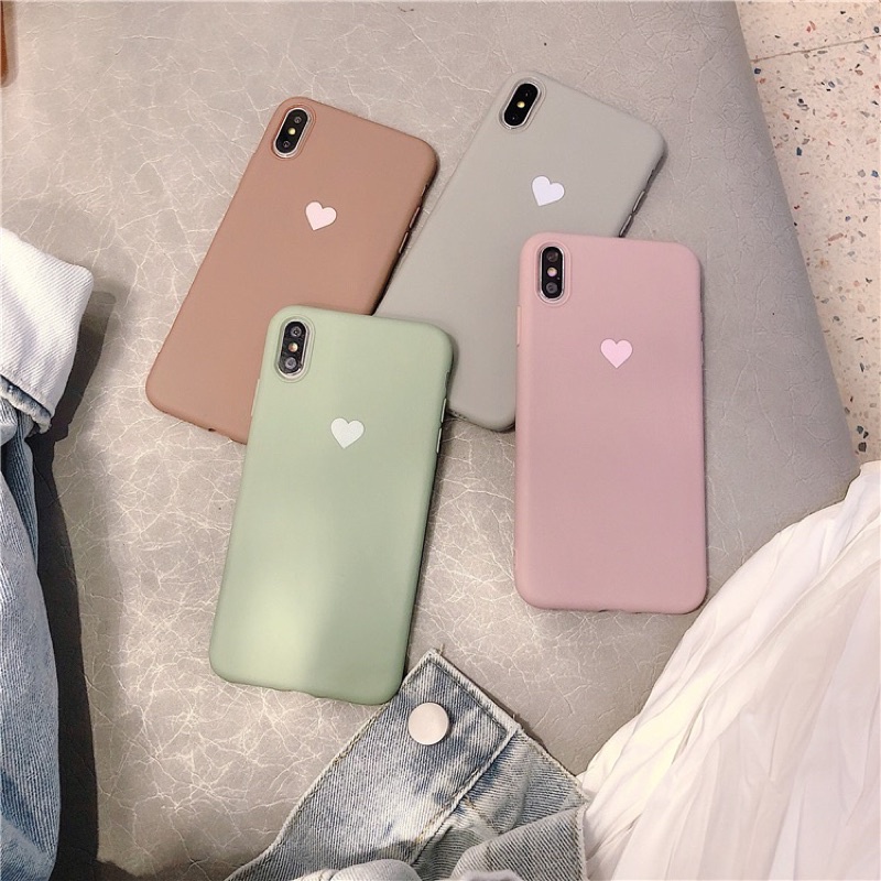 Ốp Lưng Silicon Trái Tim đủ dòng điện thoại- G140