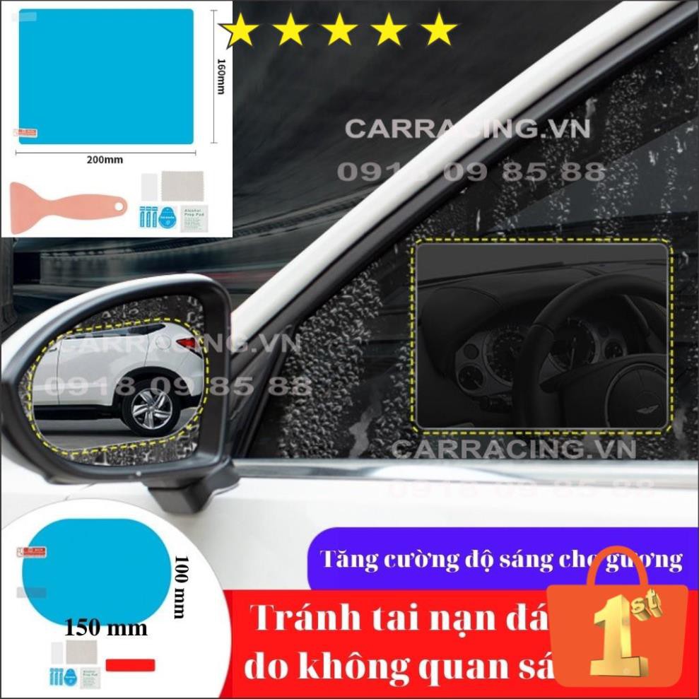 Bộ 04 Miếng Dán Chống Đọng Nước Kính Hông Và Gương Chiếu Hậu Ô Tô, Xe Hơi Cao Cấp (FREE SHIP ĐH>50k)