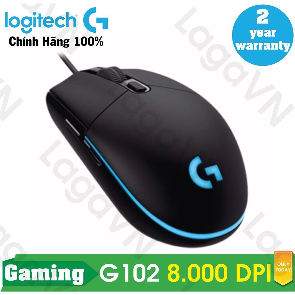 Chuột Chơi Game Có Dây Logitech G102 , G103 8000DPI - Bảo hành Digital World