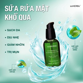 Sữa rửa mặt soherbs tinh chất khổ qua rừng 80ml
