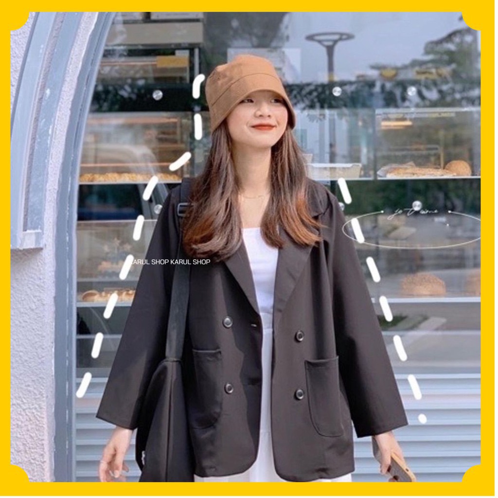 ÁO KHOÁC BLAZER 1 LỚP TRƠN KẺ CỘC TAY, ÁO KHOÁC NGOÀI  BLAZER tay ngắn 1 LỚP NHIỀU MÀU KIỂU DÁNG HÀN QUỐC[Ảnh thật/Sẵn] | BigBuy360 - bigbuy360.vn