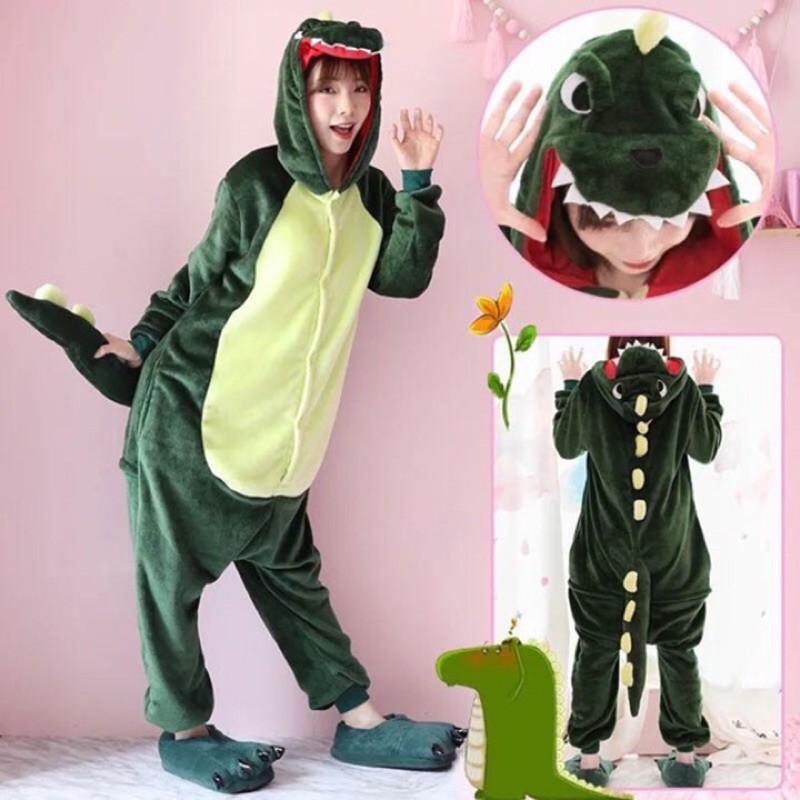 [SIÊU RẺ]BỘ ĐỒ THÚ KHỦNG LONG XANH LIỀN THÂN CHẤT ĐẸP CHO NGƯỜI LỚN TRẺ EM đồ hoá trang cosplay | BigBuy360 - bigbuy360.vn