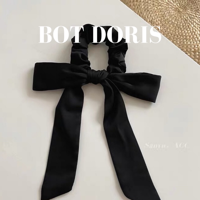 Scrunchies cột tóc hình nơ dễ thương, phụ kiện thời trang phong cách Hàn quốc