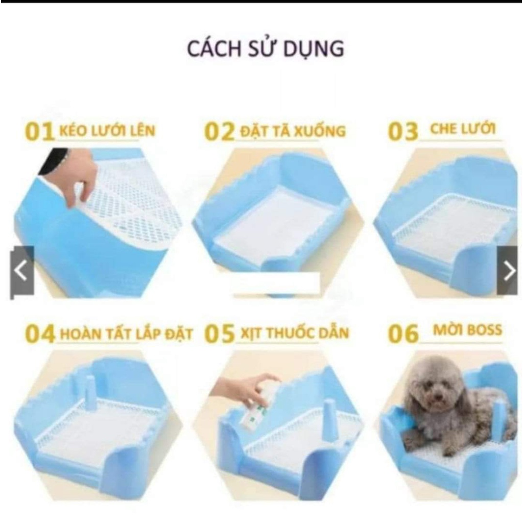 Lẻ 1 miếng Tã giấy cho chó mèo (2 size) dùng lót khay vệ sinh chó hoặc lót chuồng chó