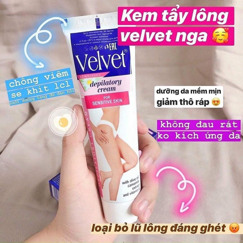 Kem Tẩy lông Velvet của Nga