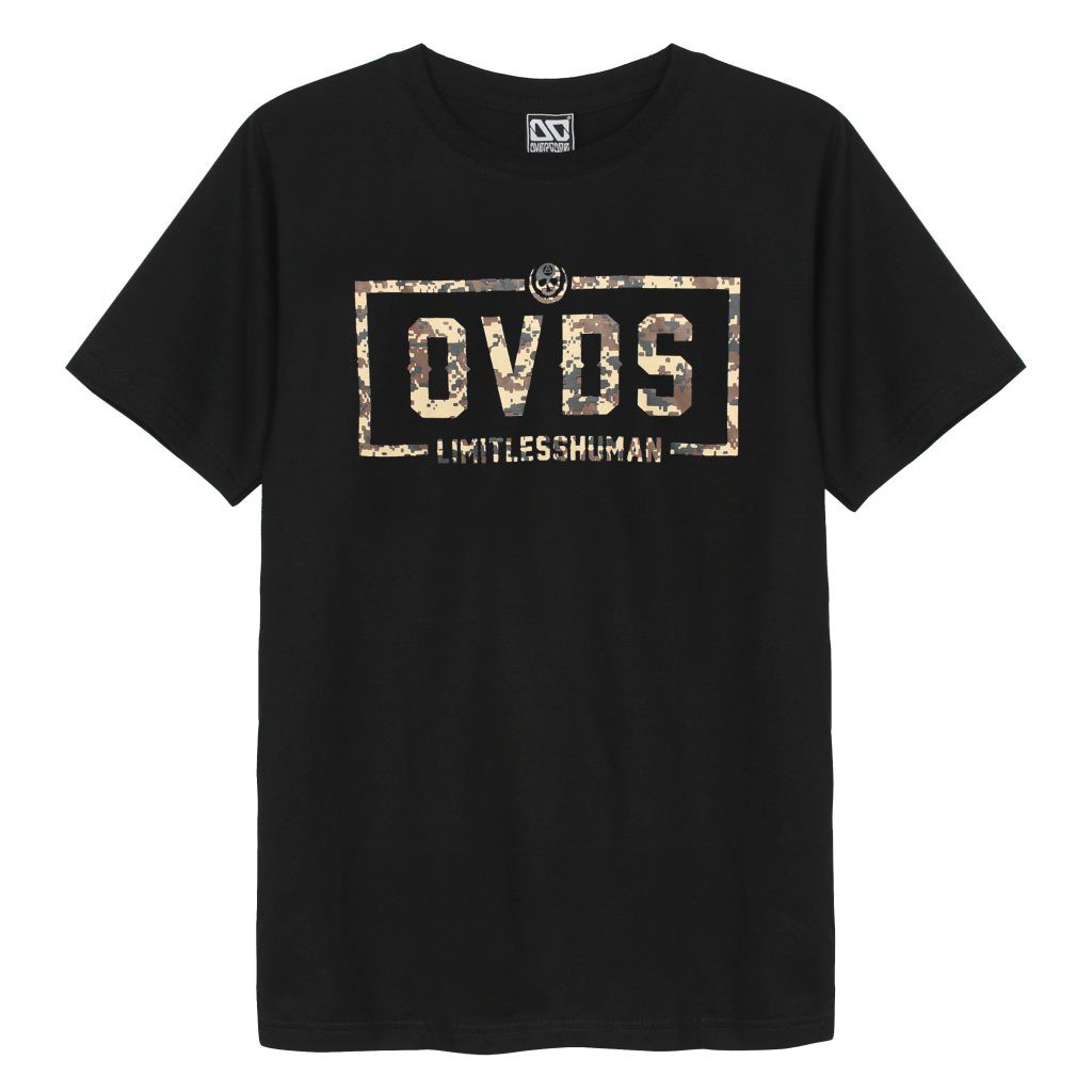 Áo thun Overdose Thái in 3D chữ OVDS màu camo rằn ri T0286 !