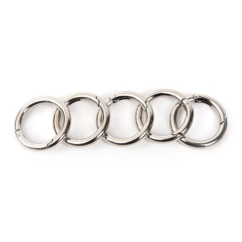 Set 3 Vòng Khuyên Tròn, Móc Khoen Chùm Khóa Trơn Kim Loại, Móc Chùm Chìa Khóa, Móc Khoen Tròn Đa Năng. Kingler 5070