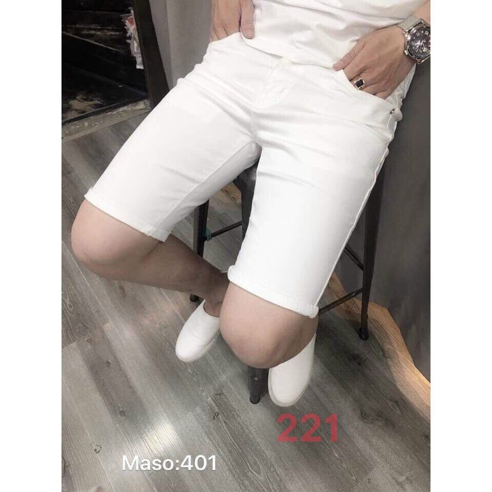Quần short JEAN nam TRƠN TRẮNG, ĐEN cao cấp SI17621