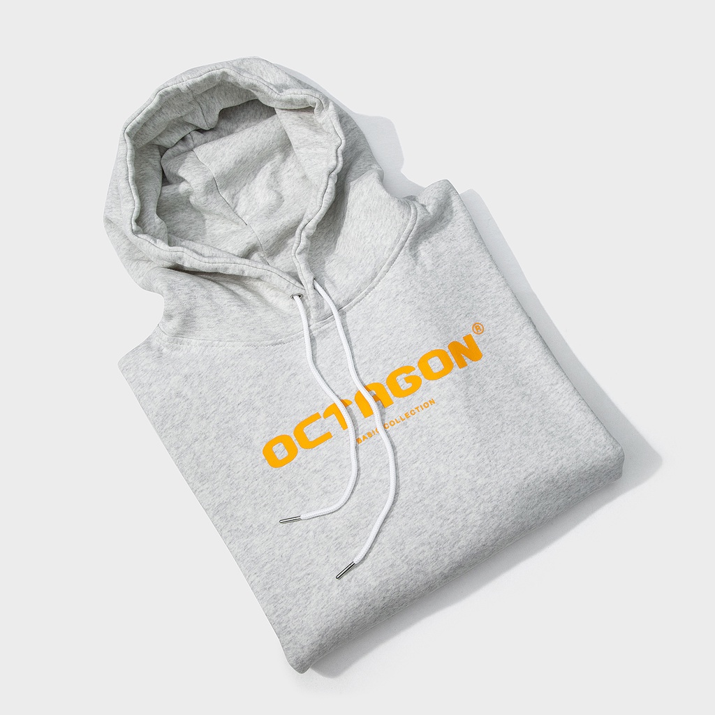 Áo Hoodie Nỉ Bông OCTAGON Basic SS01 Màu Xám Form Rộng Phong Cách Năng Động | BigBuy360 - bigbuy360.vn