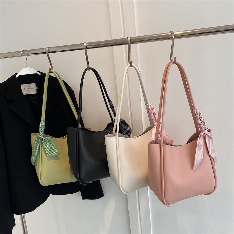 Túi Tote Đeo Vai Màu Trơn Cỡ Lớn Thời Trang Mùa Hè