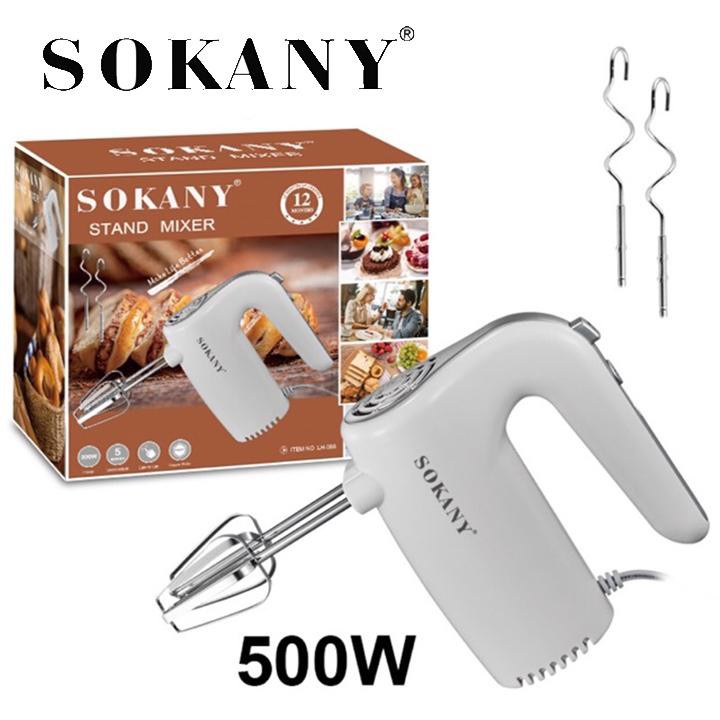 Máy đánh trứng, kem, bơ cầm tay Sokany công suất 500w mạnh mẽ