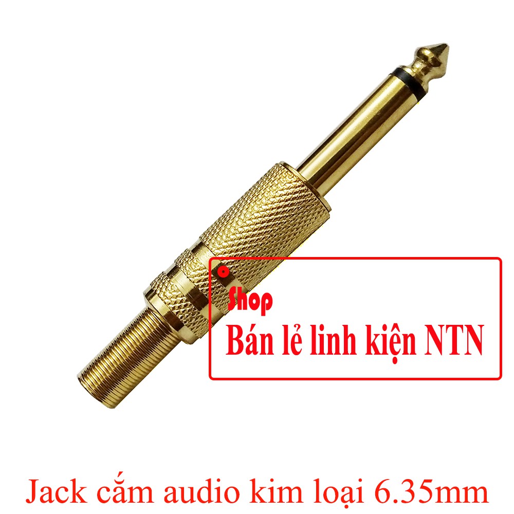 Jack cắm audio kim loại 6.35mm loại tốt