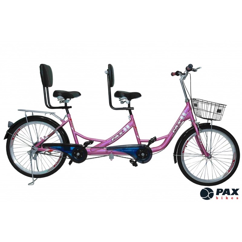 Xe đạp đôi PAX 1 Trọng lượng sử dụng: 2 người lớn <300kg – Kích thướt xe: DxC: 2300 x 650-850
