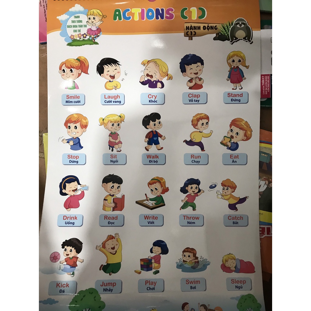 Sách - Tranh treo tường bách khoa toàn thư cho trẻ : Phép tính chia