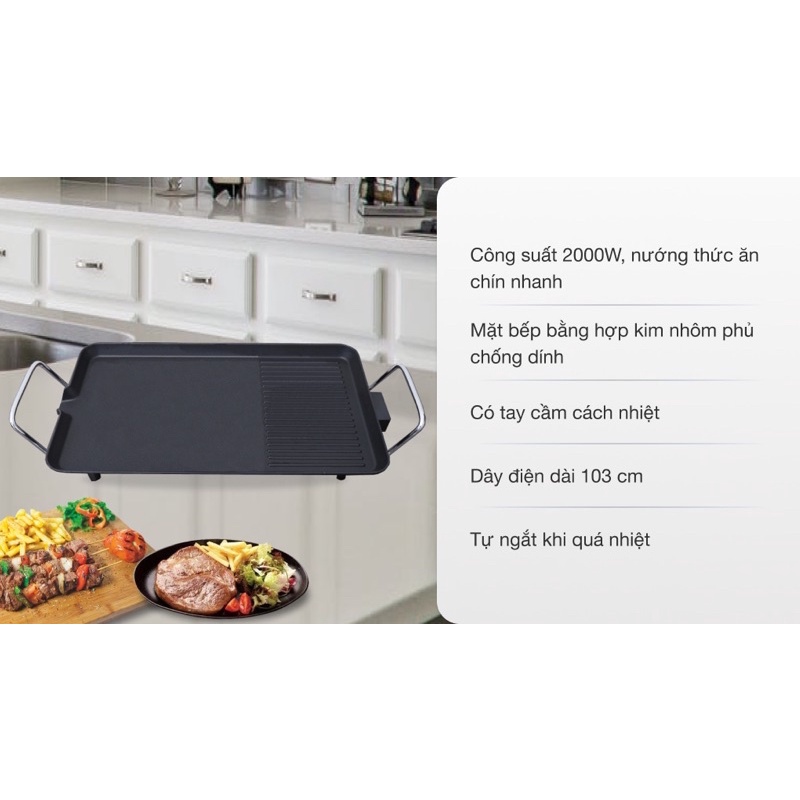 Bếp nướng điện Kangaroo KG699 -2000w hàng trưng bày