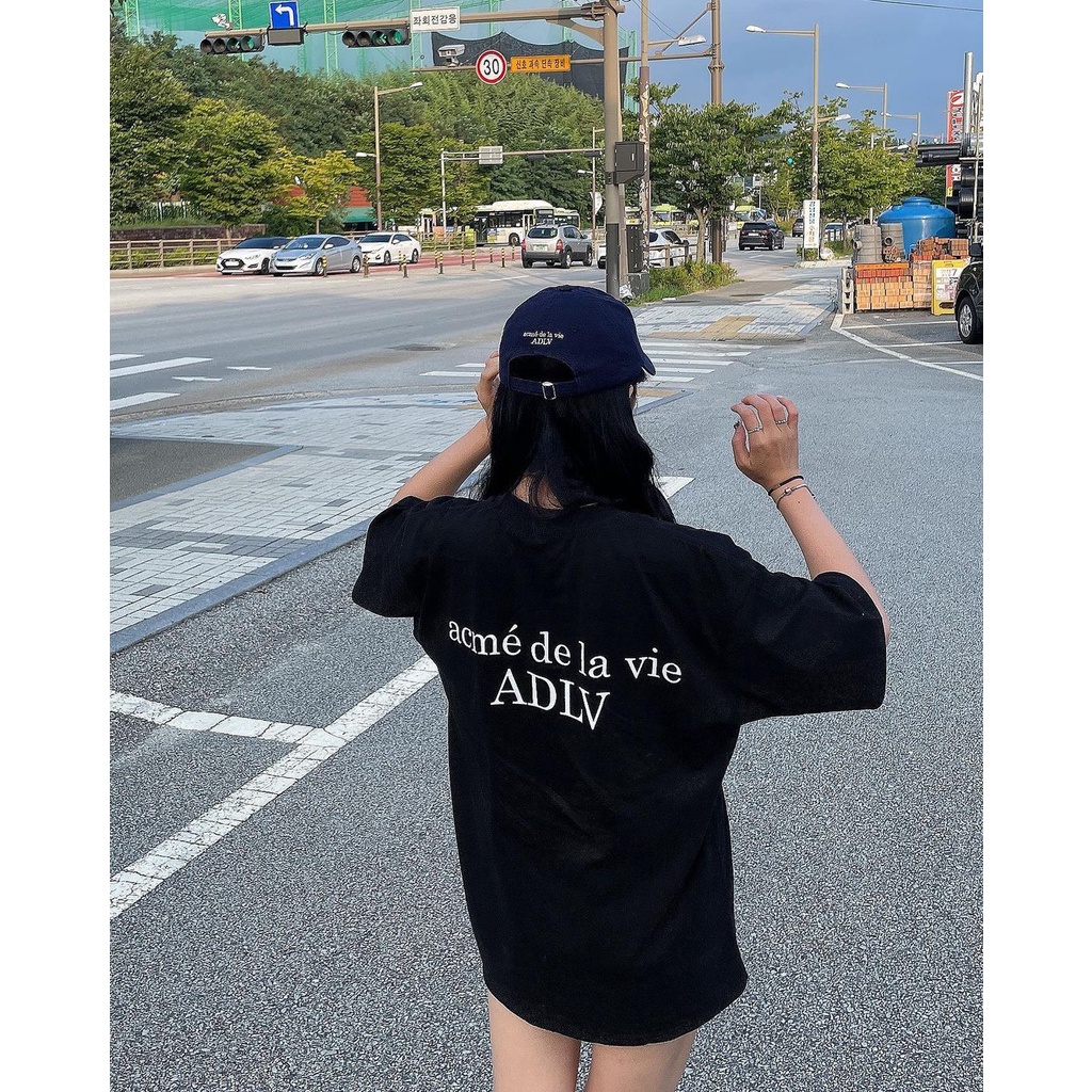 Áo thun nữ ADLV BABYFACE-MILK GIRL , áo phông unisex form rộng tay lỡ cá tính chất cotton dày dặn