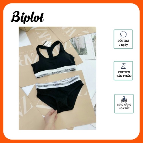 BỘ ĐỒ LÓT NỮ CALVIN KLEIN (CK) CAO CẤP COTTON 3 LỖ CÓ MÚT LÓT CK01 | BigBuy360 - bigbuy360.vn