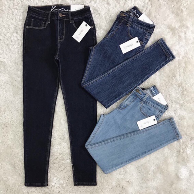 Quần jeans 9 tấc dài vừa