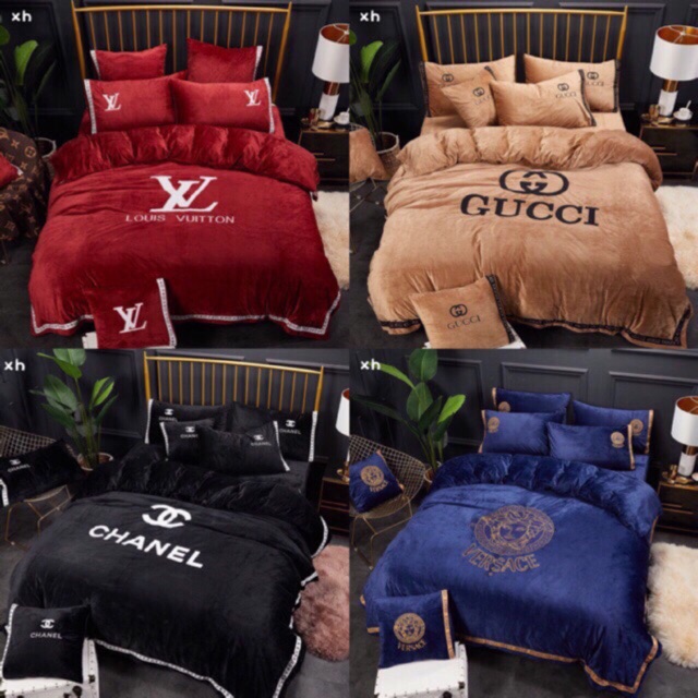 FREESHIP 99K TOÀN QUỐC_Set chăn ga gối nỉ nhung thương hiệu cao cấp 6 món ( chọn mẫu).