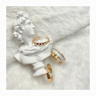 Set nhẫn mặt xà cừ (3 chiếc) Ahlina