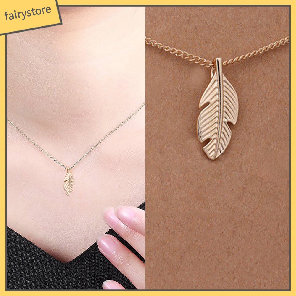 Vòng cổ kim loại mặt lá / la bàn thời trang cho nữ