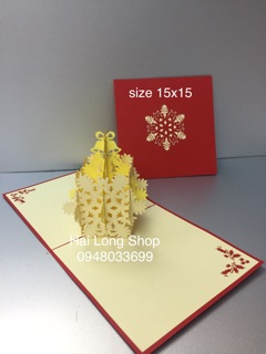 Bông Tuyết 2  - Noel - Thiệp 3D