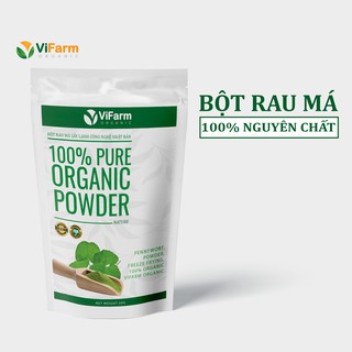 Bột Rau Má Nguyên Chất Organic 100% Thanh Nhiệt Mát Gan detox Giải Độc eat clean làm đẹp da trắng da nguyên liệu pha chế