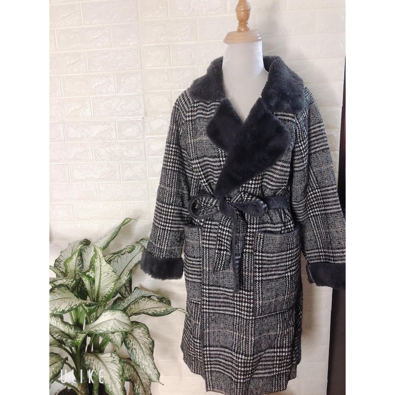 Áo da lộn lót lông