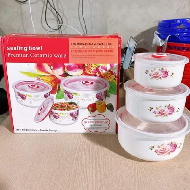 Bộ thố sứ 3 món