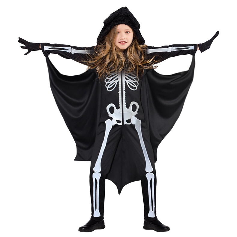 Bộ Trang Phục Hóa Trang Halloween Nhân Vật Bộ Xương Phù Thủy Dành Cho Bé Trai Và Bé Gái