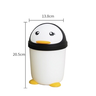 Thùng rác mini hình chim cánh cụt