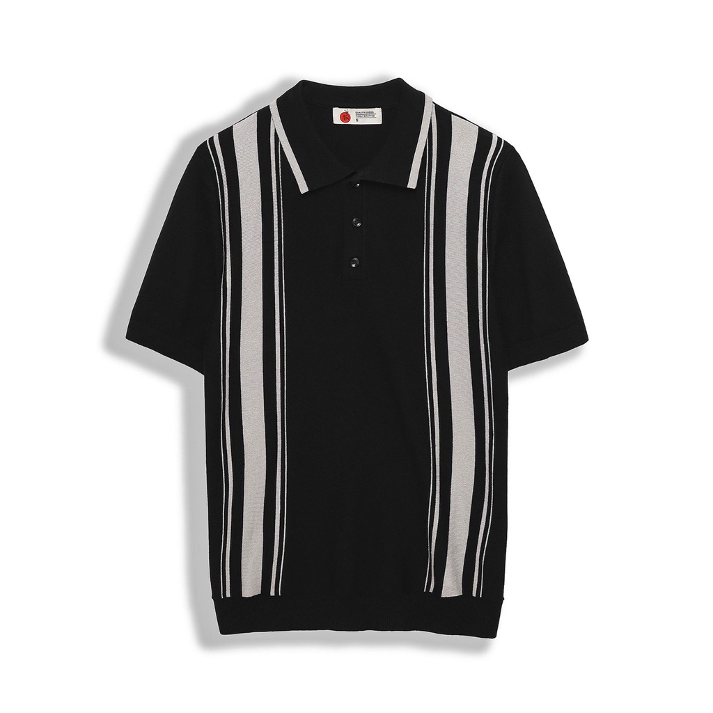 Áo Thun Polo Len Numbi Phối Kẻ ĐV Tay Ngắn , Vải Cotton Len Cap Cấp, PL002504 SOMEHOW