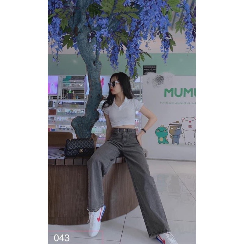 Quần bò ống rộng kèm ảnh thật | BigBuy360 - bigbuy360.vn