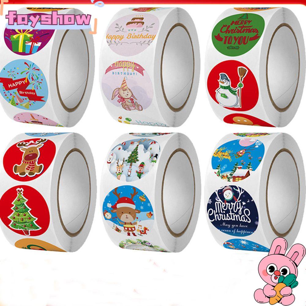 Sticker Dán Trang Trí Giáng Sinh / Đám Cưới Phong Cách Merry Christmas