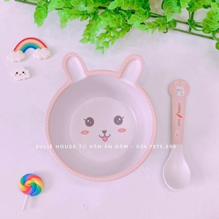 Bát nhựa sợi tre kèm thìa