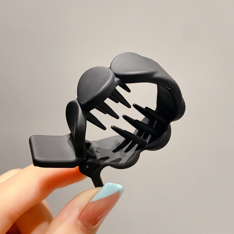 Kẹp Tóc Nhựa Acrylic Màu Xám Thời Trang Hàn Quốc
