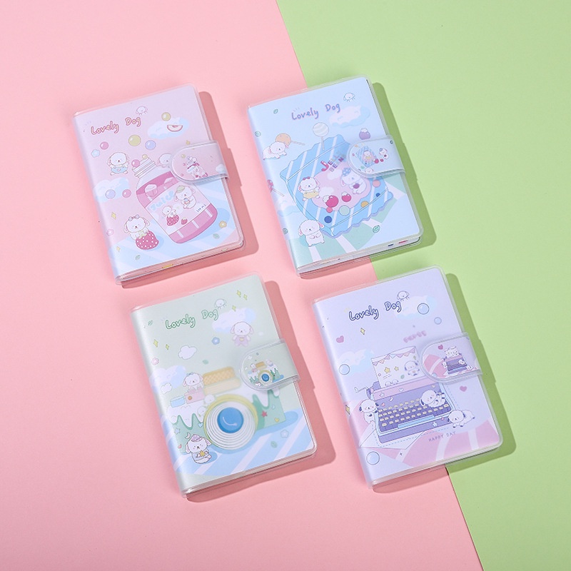 Sổ Tay Mini A7 Có Khóa Cài Bằng Nhựa Dành Cho Nữ