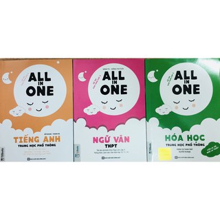 Sách - combo all in one tiếng anh + ngữ văn + hóa học trung học phổ thông